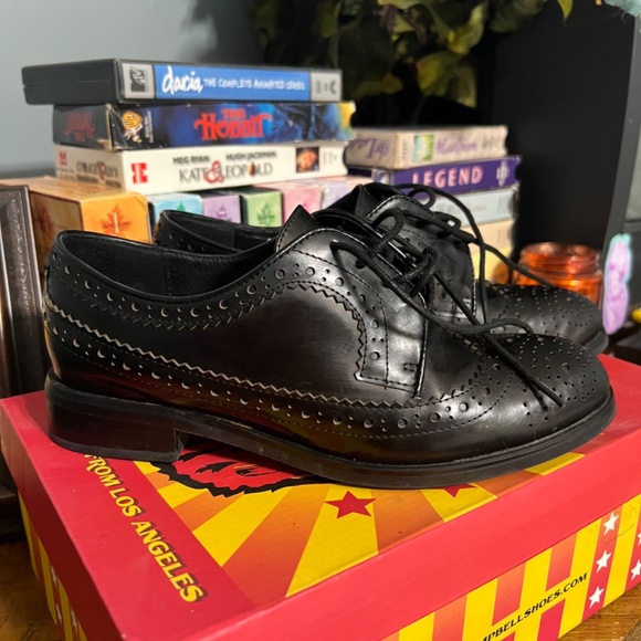 Jeffrey Campbell Townsend Twee Leather Oxfords 7.5 - Picture 2 of 8